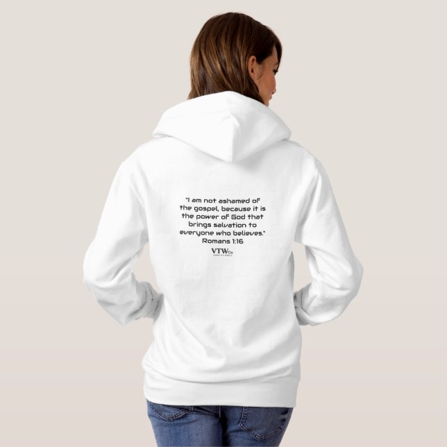 Sweat - shirt à capuche féminine sans excuses (Dos entier)