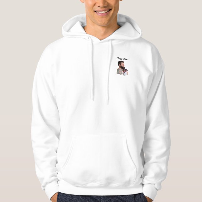 Sweat - shirt à capuche fête des pères (Devant)
