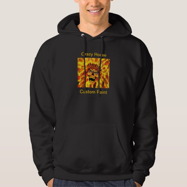 Sweat - shirt à capuche flamboyant de chef de (Devant)
