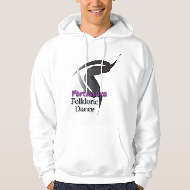 Sweat - shirt à capuche folklorique de danse de (Devant)