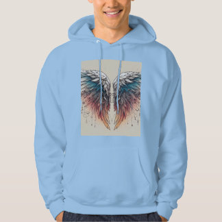 Sweat - shirt à capuche futuriste de tatouage d'ai