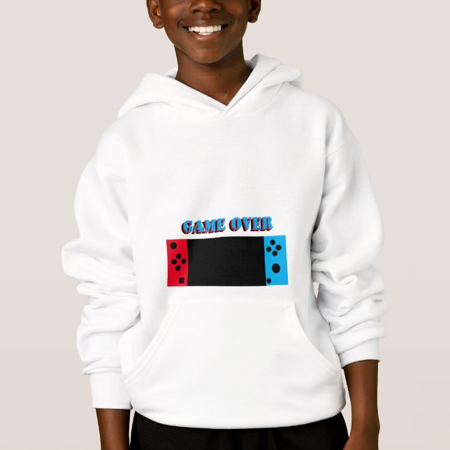 Sweat - shirt à capuche gamer enfants (Devant)