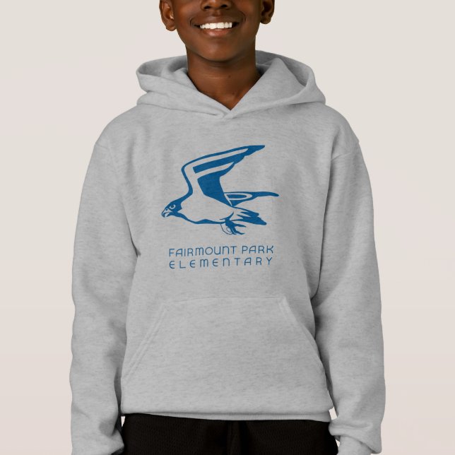 sweat - shirt à capuche Garçons gris 2023-24 (Devant)