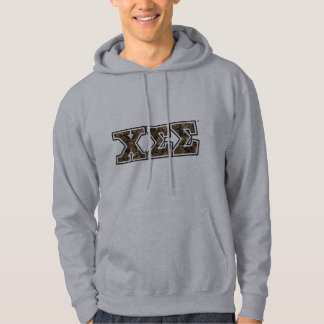 Sweat - shirt à capuche gris avec des lettres de