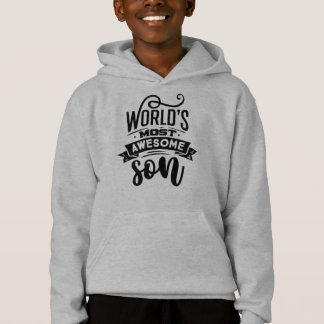 Sweat - shirt à capuche gris Fils le plus génial d
