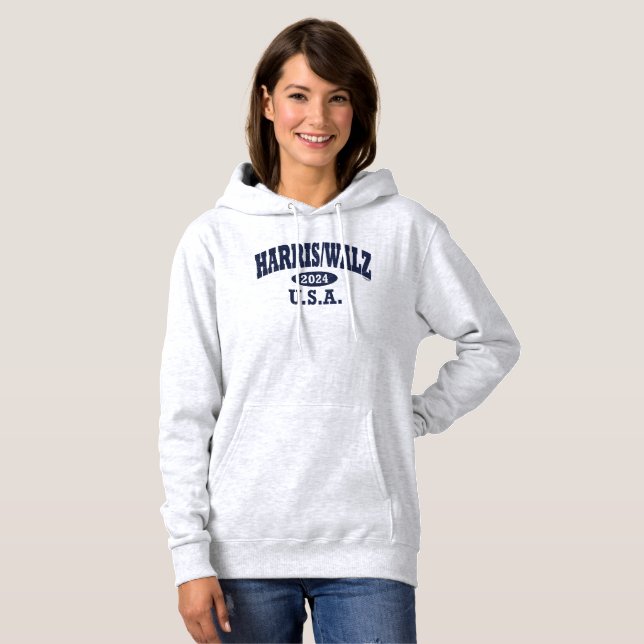 Sweat - shirt à capuche Harris Walz PE (Devant entier)