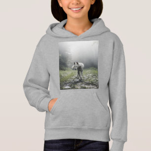 Sweat - shirt à capuche Husky Sibérien Blanc