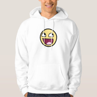 Sweat - shirt à capuche impressionnant de blanc de