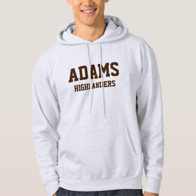 Sweat - shirt à capuche imprimé du lycée Rochester (Devant)