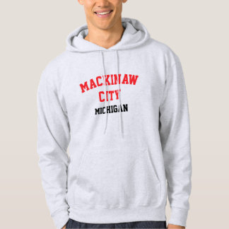 Sweat - shirt à capuche imprimé Mackinaw City Mich
