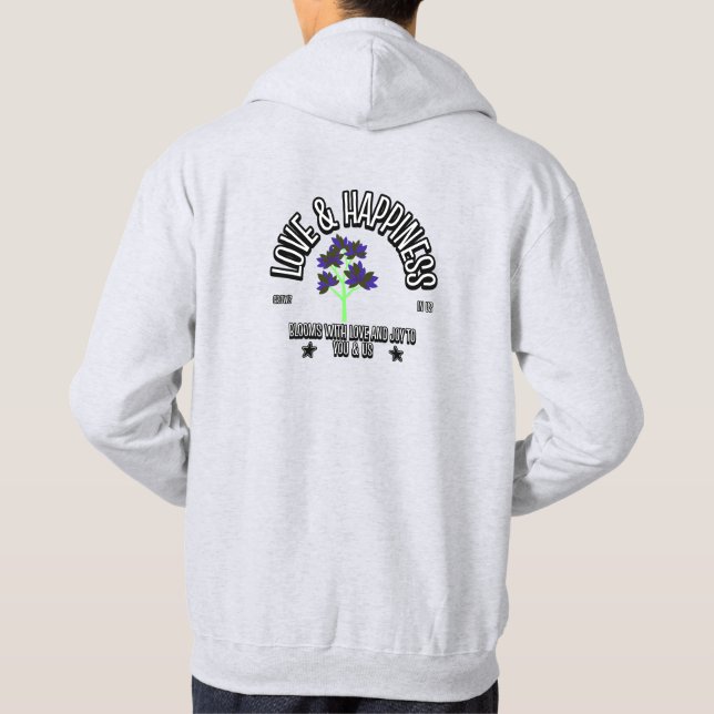 sweat - shirt à capuche inspiré par l'amour (Dos)