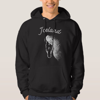 Sweat - shirt à capuche islandais avec cheval isla