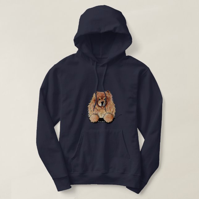 Sweat - shirt à capuche KiniArt Chow Chow (Design devant)