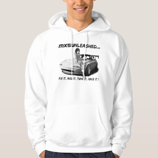 Sweat - shirt à capuche lâché par MX5 (Devant)