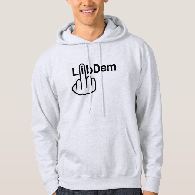 Sweat - shirt à capuche Lib Dem Flip (Devant)