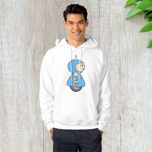 Sweat - shirt à capuche Little Blue Robot Mens