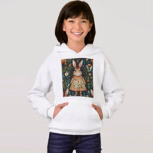 Sweat - shirt à capuche magique Bunny Springtime
