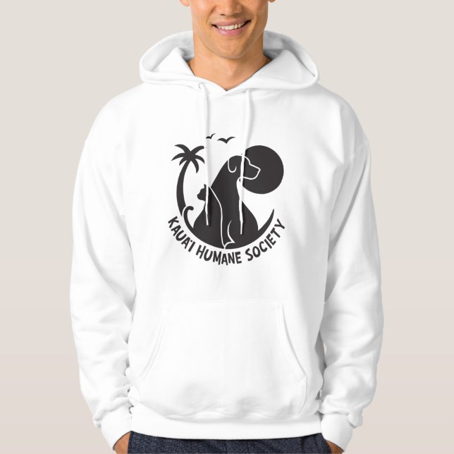 Sweat - shirt à capuche masculin avec tout le logo (Devant)