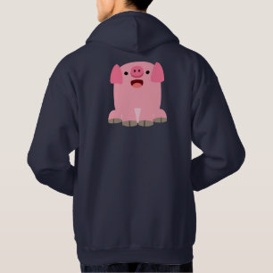 Sweat - shirt à capuche mignon de porc de bande