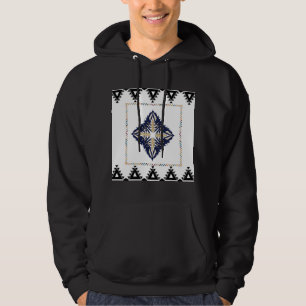 Sweat - shirt à capuche Motif géométrique