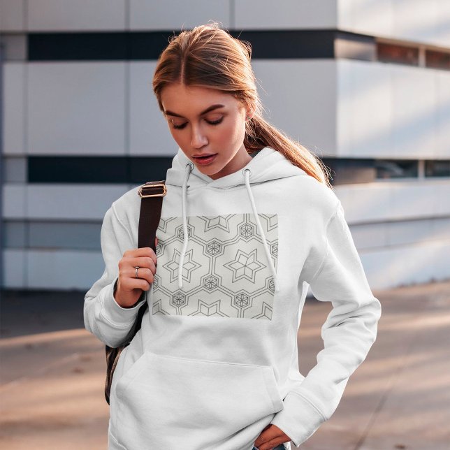 Sweat - shirt à capuche Motif géométrique sans cou (Créateur téléchargé)