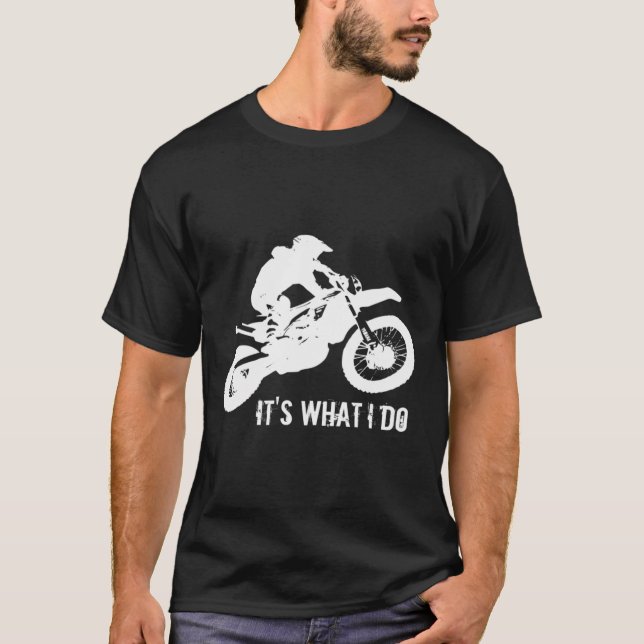 Sweat - shirt à capuche Motocross Dirtbike (Devant)