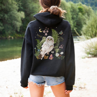 Sweat - shirt à capuche mystique de Chouette des n