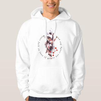 sweat - shirt à capuche ne tombe jamais amoureux