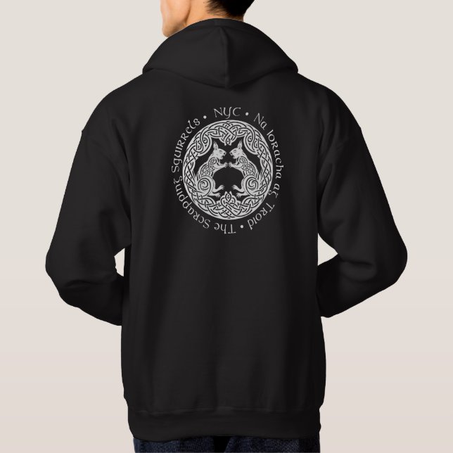 Sweat - shirt à capuche noir (Dos)