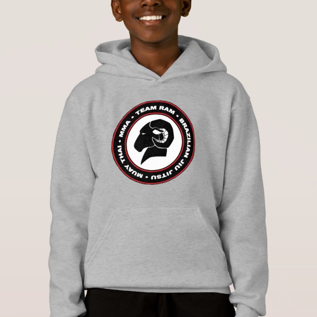 Sweat - shirt à capuche noir classique de RAM des (Devant)