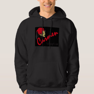sweat - shirt à capuche noir de carmen