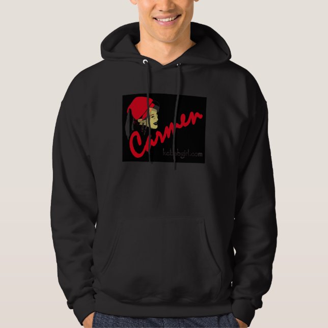 sweat - shirt à capuche noir de carmen (Devant)