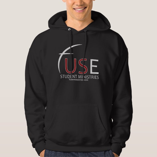 Sweat - shirt à capuche noir de ministères (Devant)