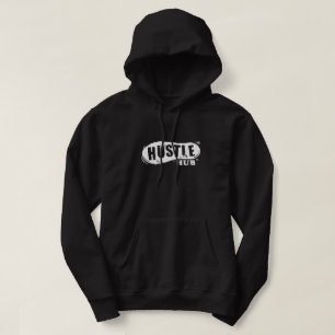 Sweat - shirt à capuche noir Hustler, Hustle Hub