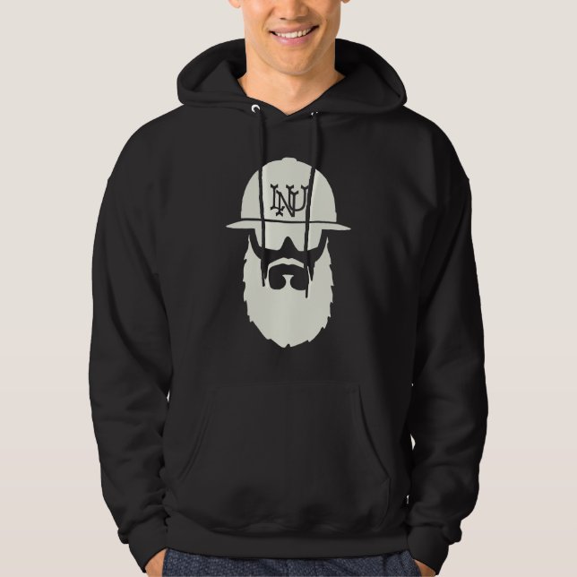 sweat - shirt à capuche noir LNU Dude (Devant)