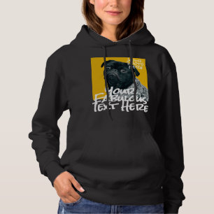 Sweat - shirt à capuche noir photo et texte person