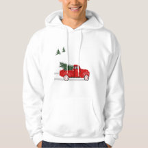 Sweat - shirt à capuche, Petit Camion Rouge Avec A