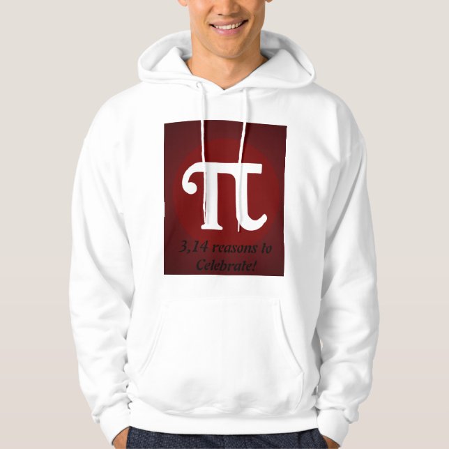 Sweat - shirt à capuche Pi Day (Devant)