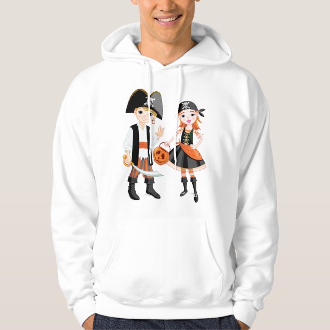 Sweat - shirt à capuche Pirate Boy And Girl Mens (Devant)