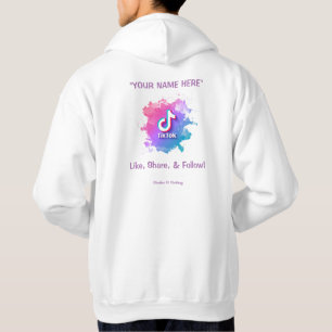 Sweat - shirt à capuche publicitaire TikTok