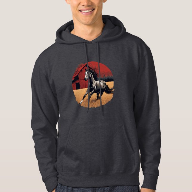 Sweat - shirt à capuche rétro (Devant)