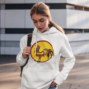 Sweat - shirt à capuche Rooster Rouge Et Noir