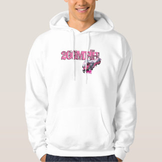 Sweat - shirt à capuche rose de rue de 200 M/H