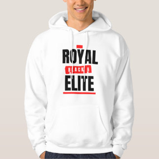 Sweat - shirt à capuche royal, noir et élite