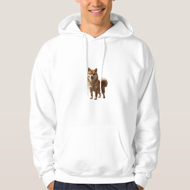 Sweat - shirt à capuche Shiba Inu - Deux images av (Devant)