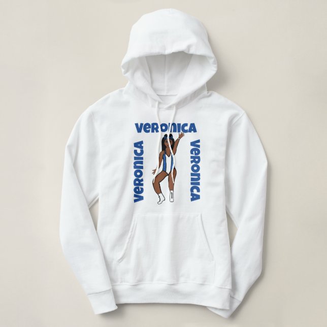 Sweat - shirt à capuche Spark U bleu #2 (Design devant)