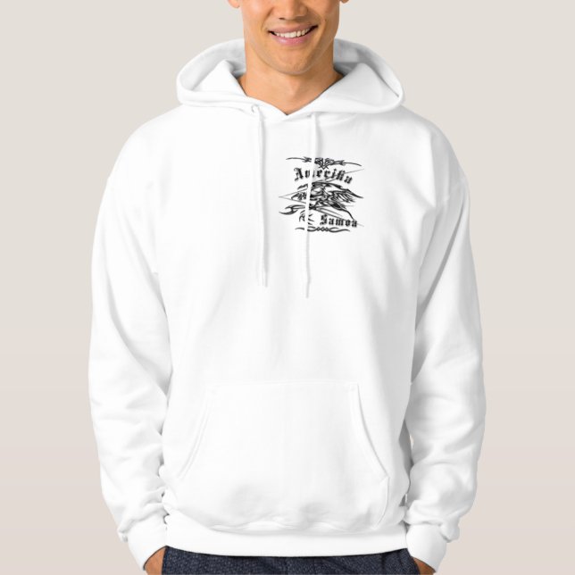 Sweat - shirt à capuche tribal de drapeau (Devant)