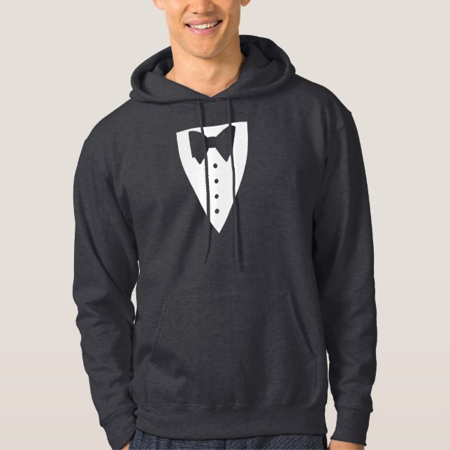 Sweat - shirt à capuche Tuxedo (Devant)