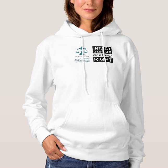 Sweat - shirt à capuche Unisex - organes génitaux  (Devant)