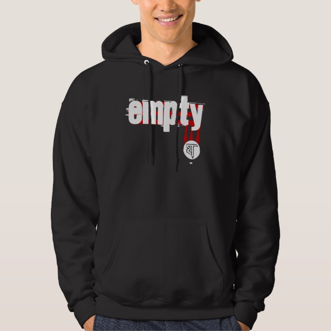 Sweat - shirt à capuche vide de baisse (Devant)
